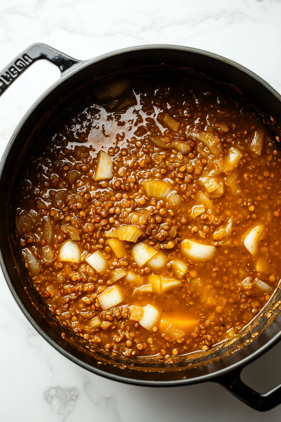 Vegan Pumpkin & Lentil Stew Recipe