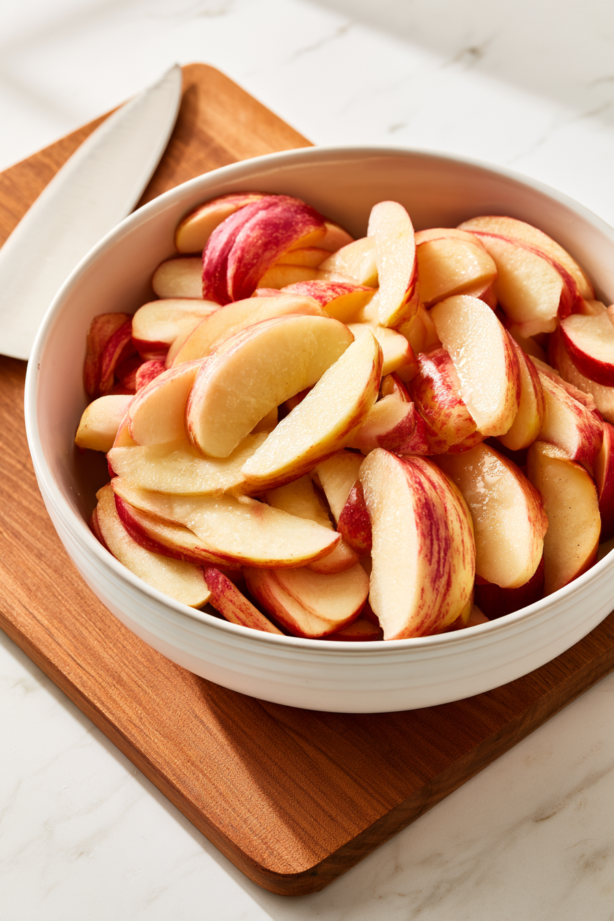 Wash and core the apples