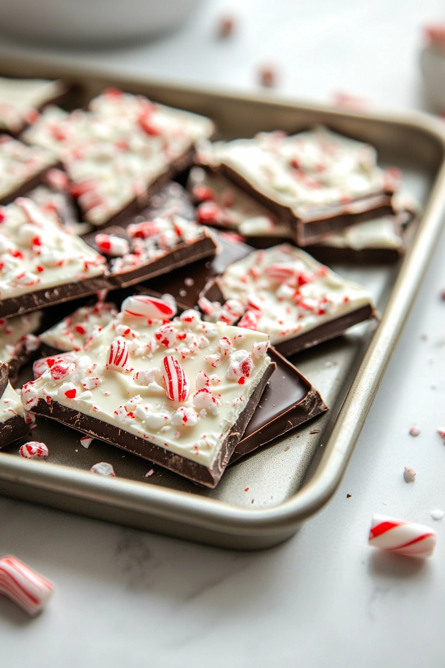 Allow the peppermint bark