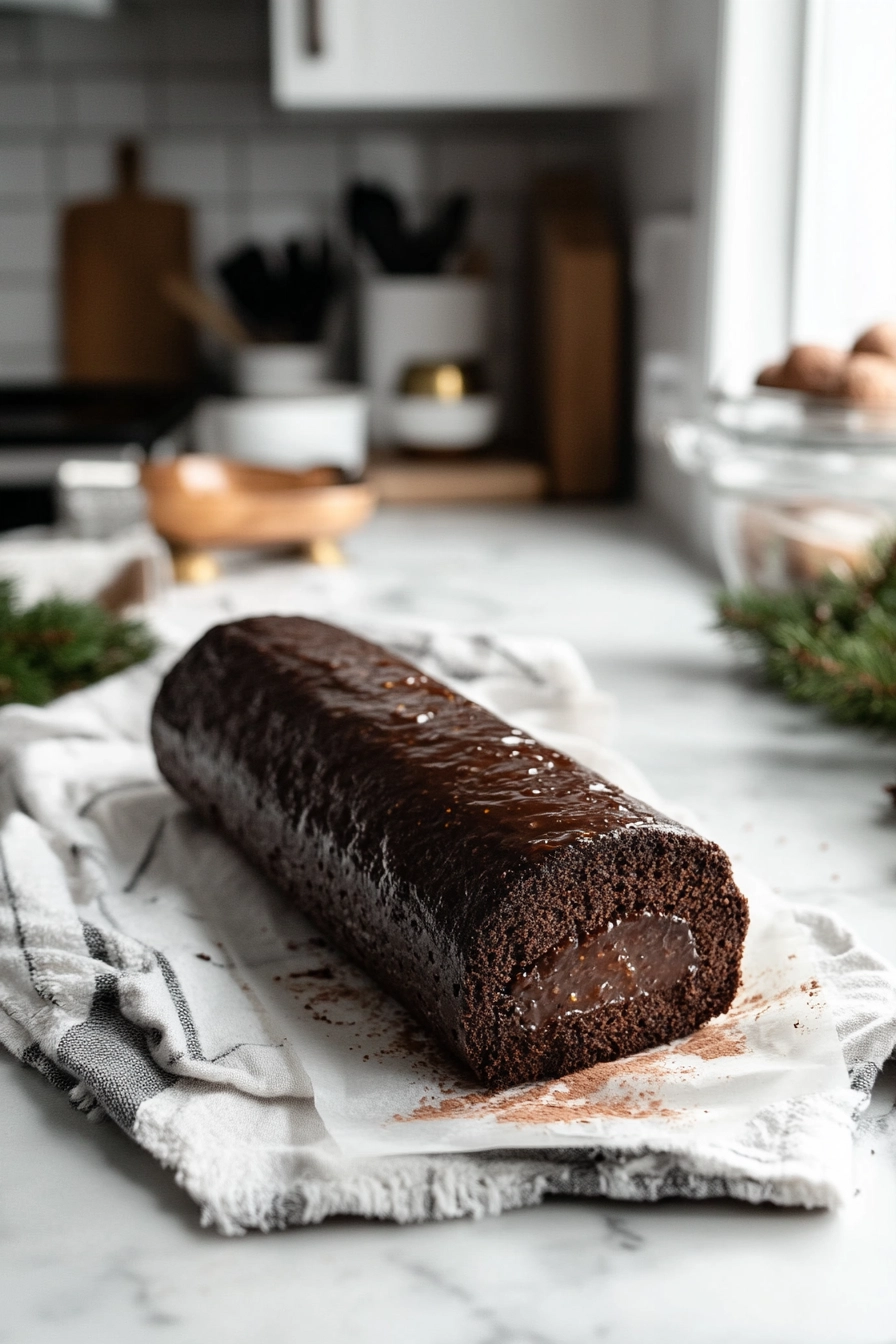 Allow the rolled sponge