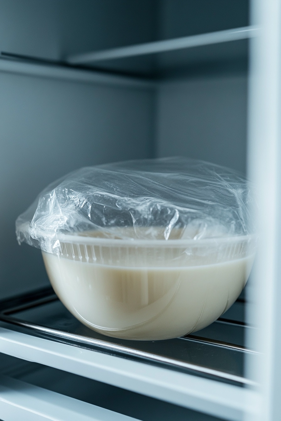 Cover and chill the mixture