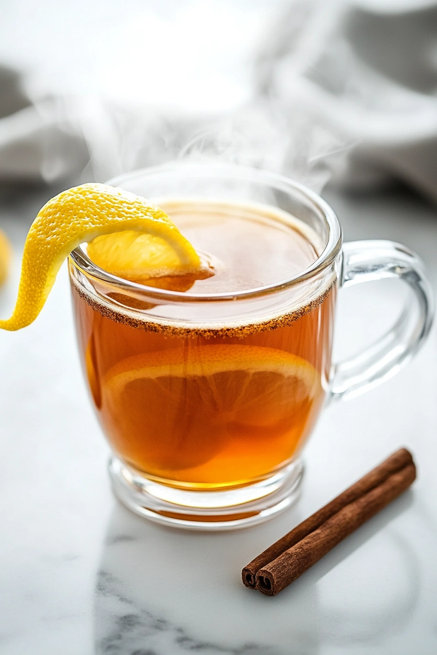 Garnish with a twist of lemon