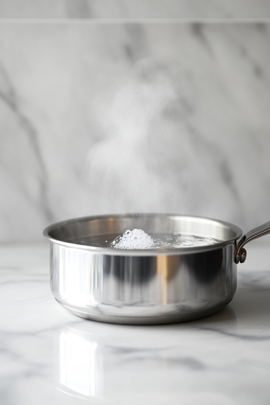 Pour the sugar and water into a medium saucepan