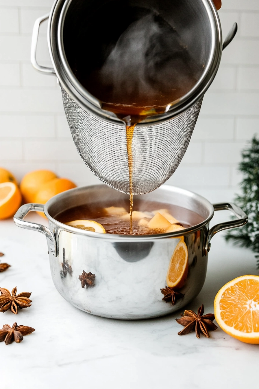 Remove the pot from heat