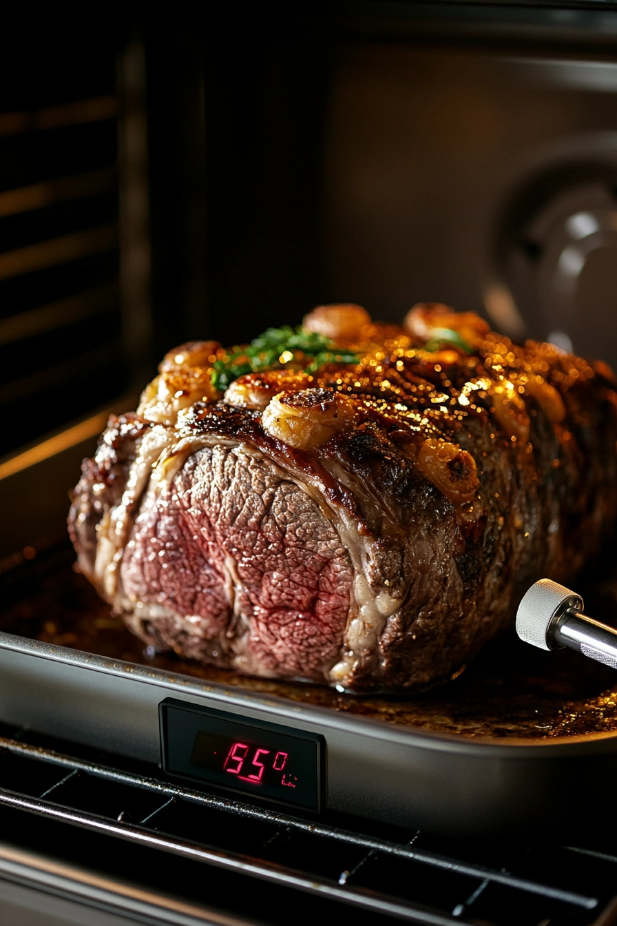 Roast the beef for about 15 minutes