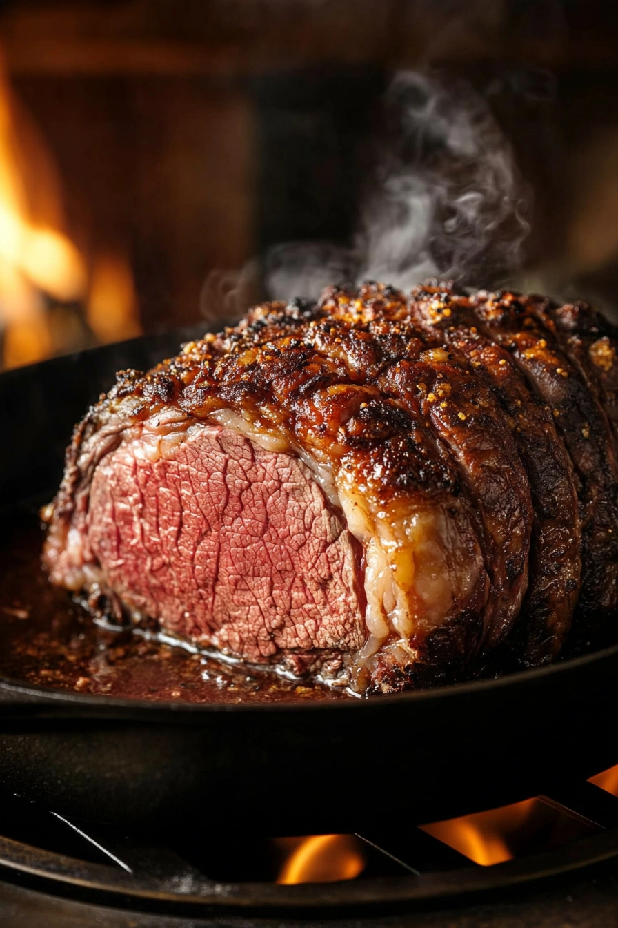 Sear each side of the roast for 2-3 minutes