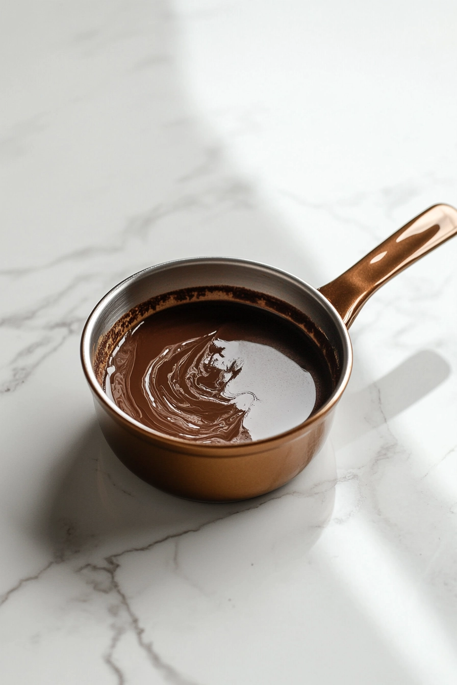 Stir in the chocolate syrup