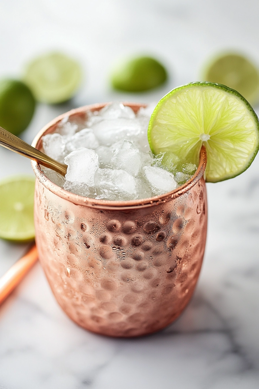 Stir the mixture gently with a bar spoon