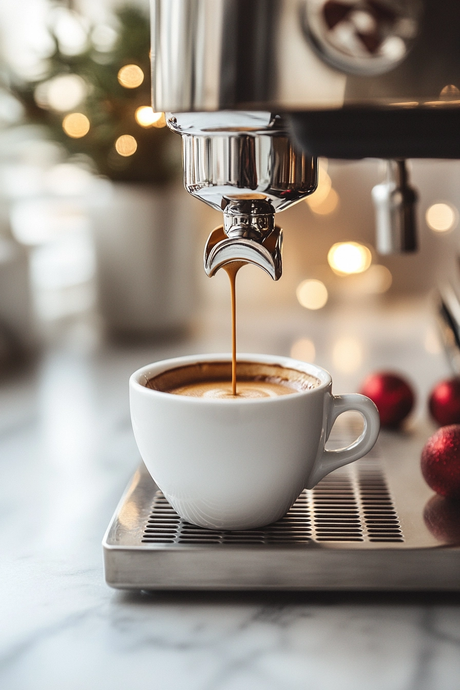 brew a strong shot of espresso