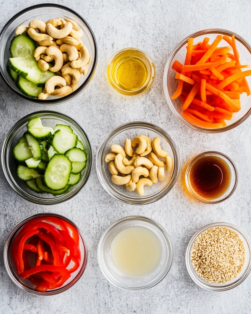 Cashew Crunch Salad Recipe ingredients