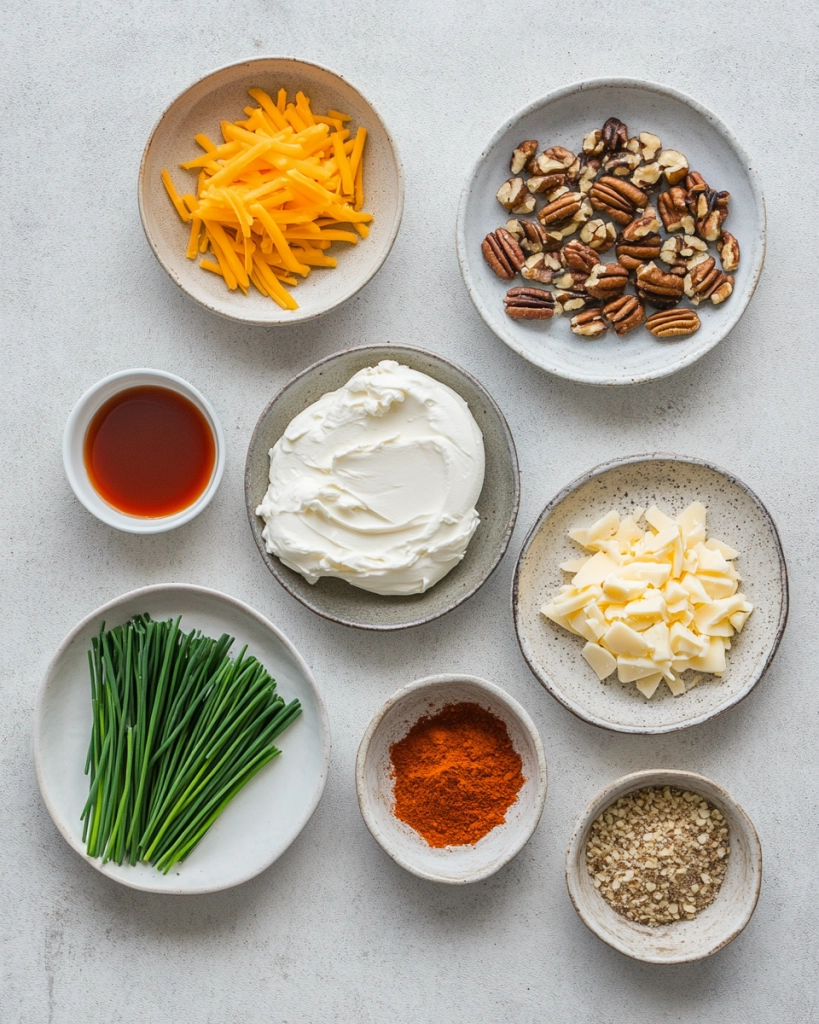 Cheese Ball Recipe ingredients