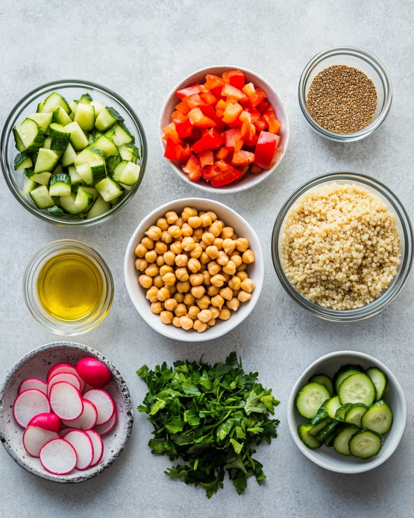 Chickpea Buddha Bowl Recipe ingredients