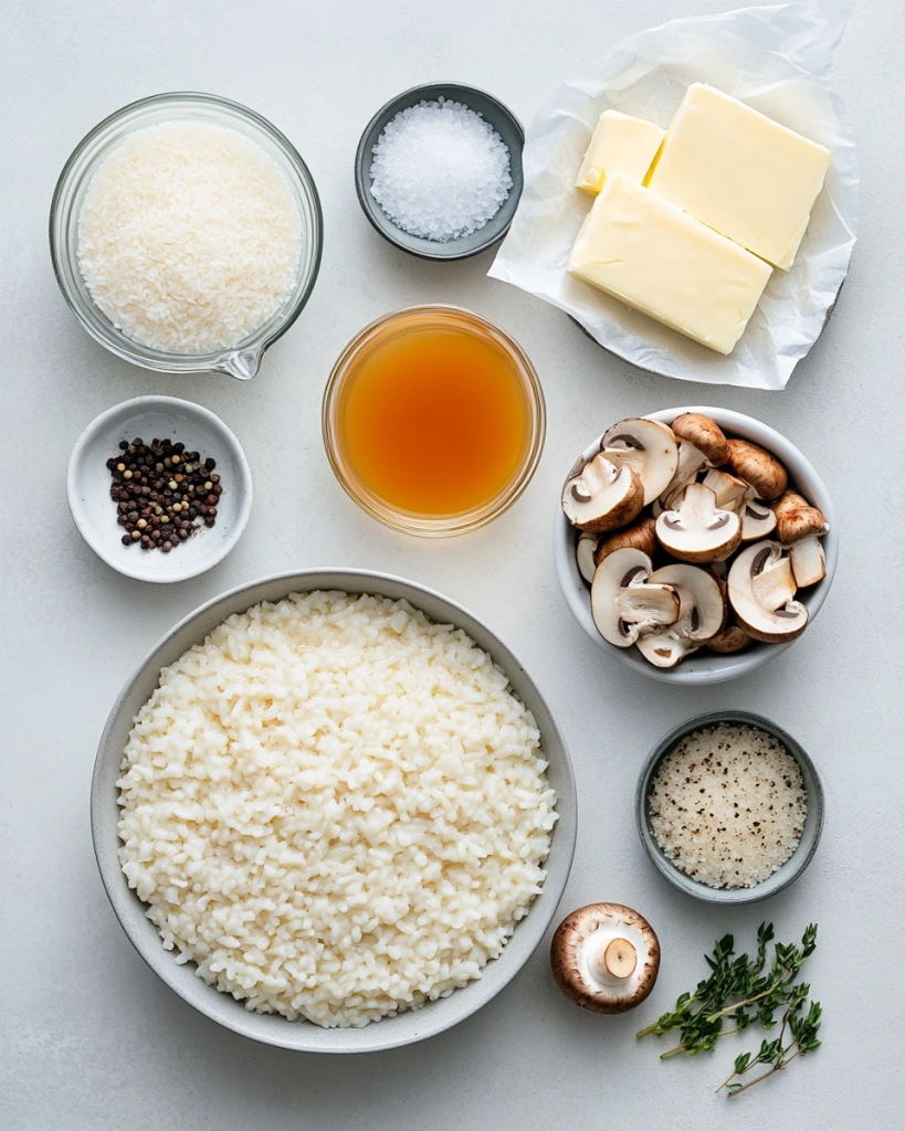 Mushroom Risotto Recipe Ingredients