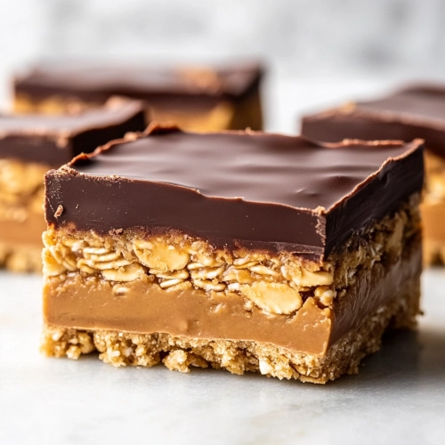 No-bake Peanut Butter Bars Recipe