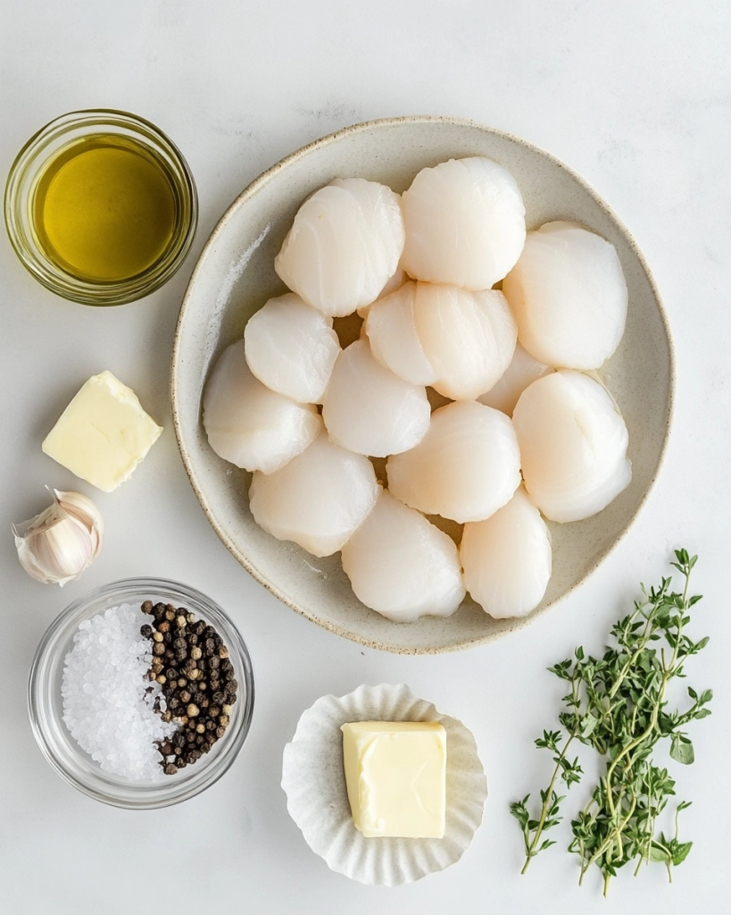 Pan-Seared Scallops Recipe ingredients