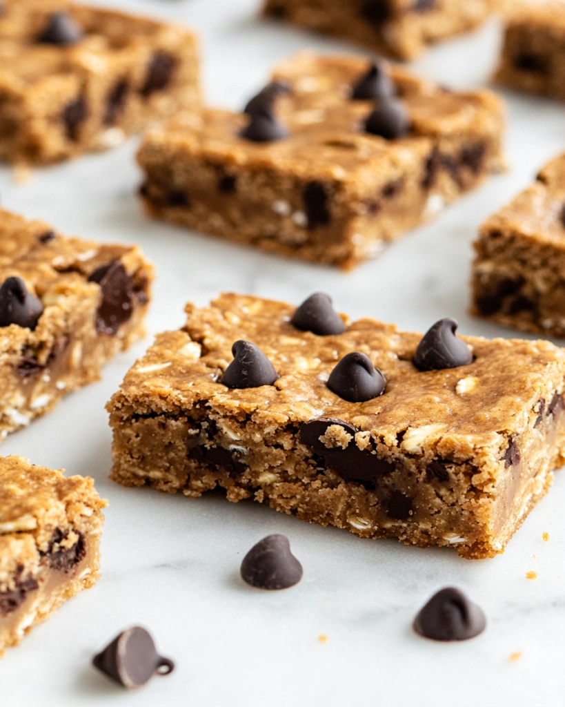 Peanut Butter Chocolate Chip Chewy Bars