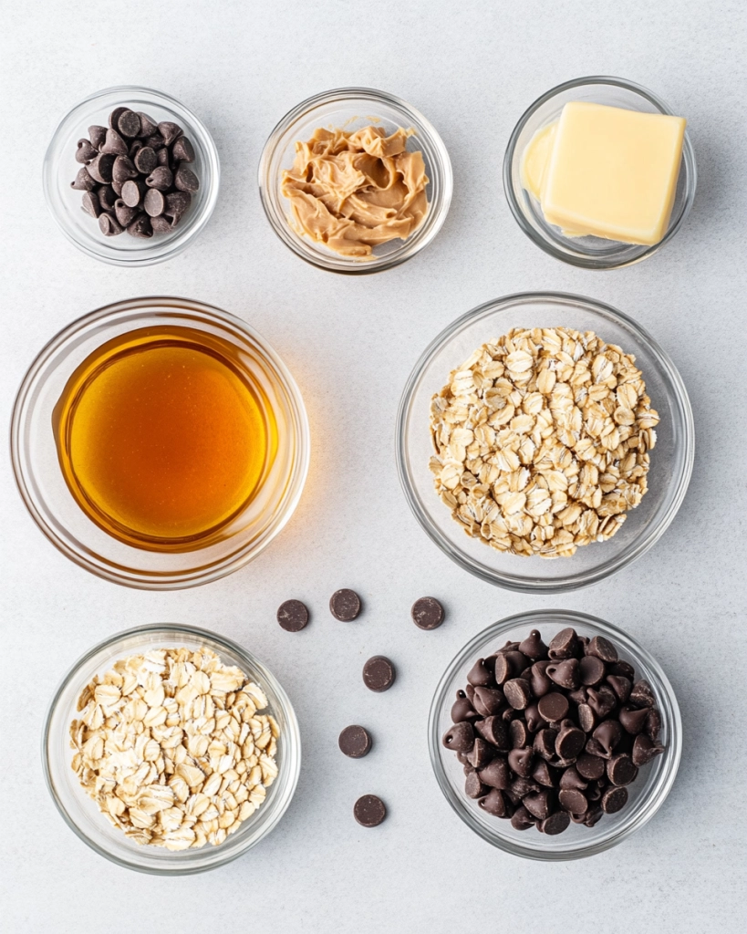 Peanut Butter Chocolate Chip Chewy Bars Recipe Ingredients