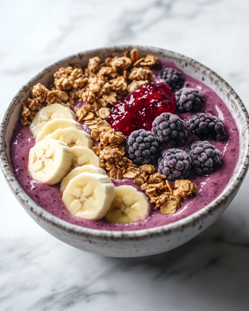 Peanut Butter & Jelly Smoothie Bowl