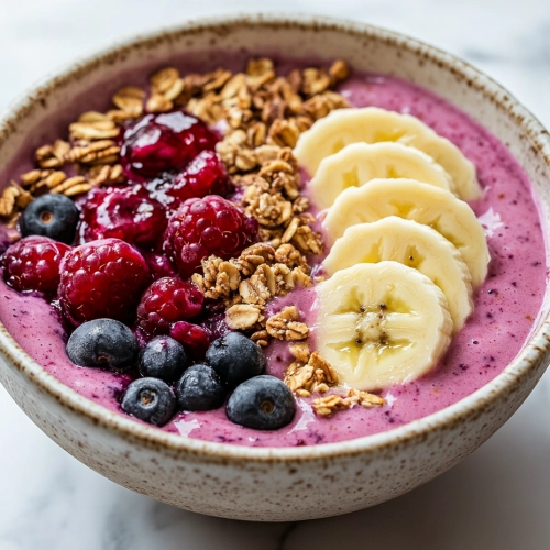 Peanut Butter & Jelly Smoothie Bowl Recipe