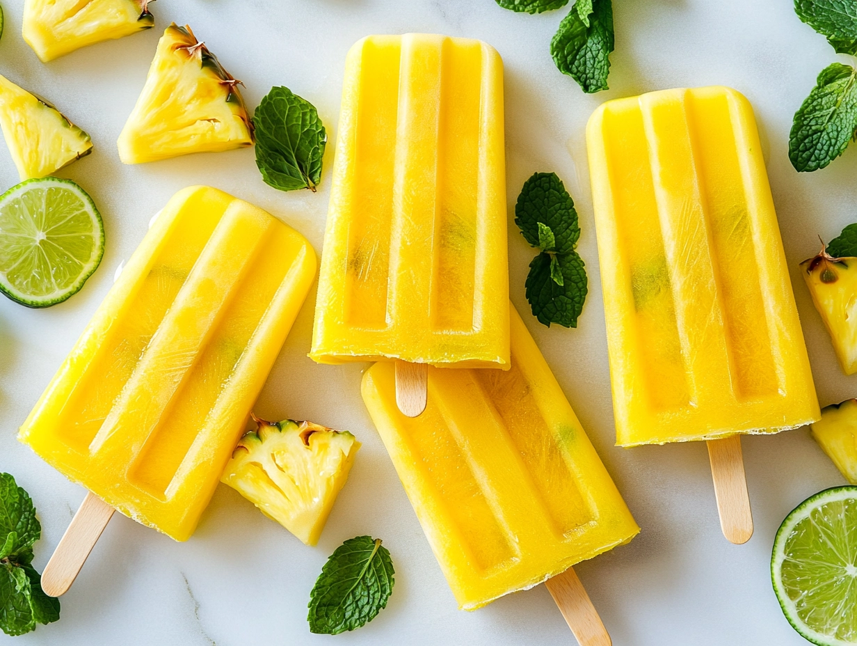 Pineapple Mint Popsicles Recipe