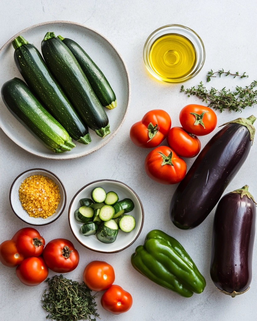 Sheet Pan Ratatouille Recipe ingredients