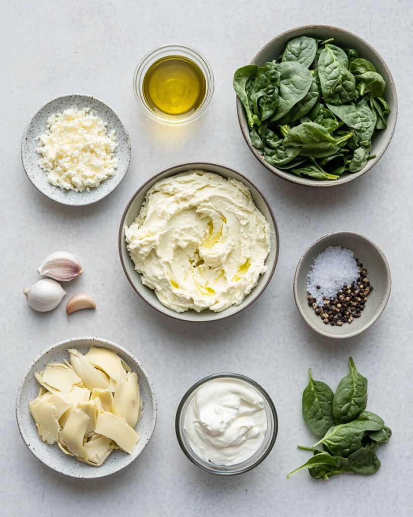 Spinach Artichoke Dip Recipe Ingredients
