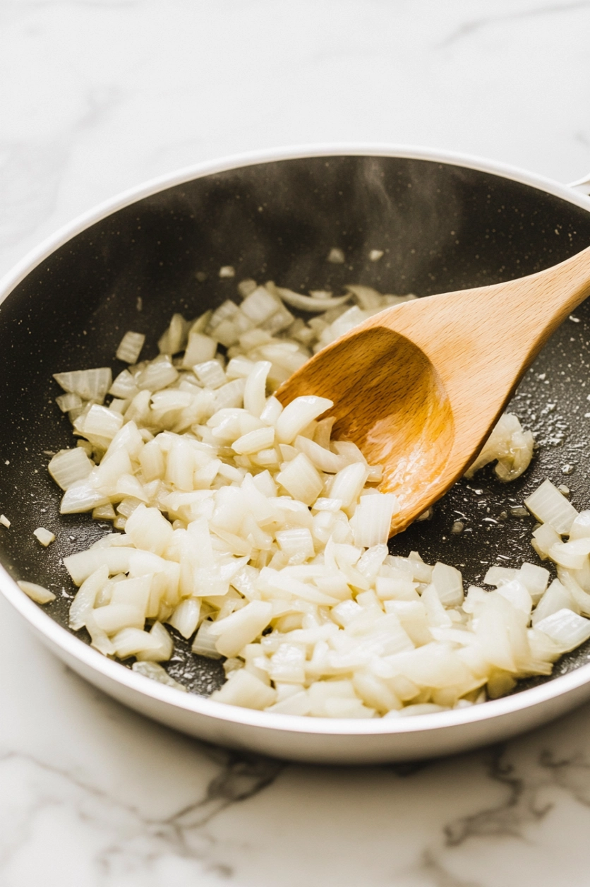 cook onion until soft