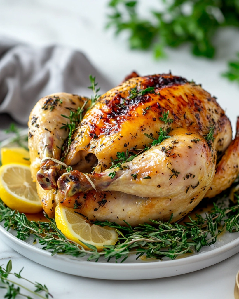 Gordon Ramsay Roast Chicken with Lemon and Herbs