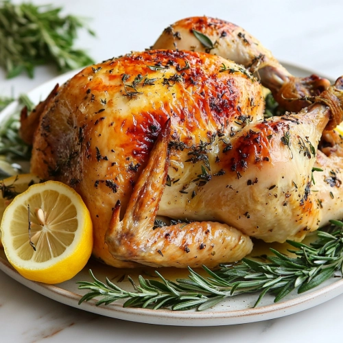 Gordon Ramsay Roast Chicken with Lemon and Herbs Recipe