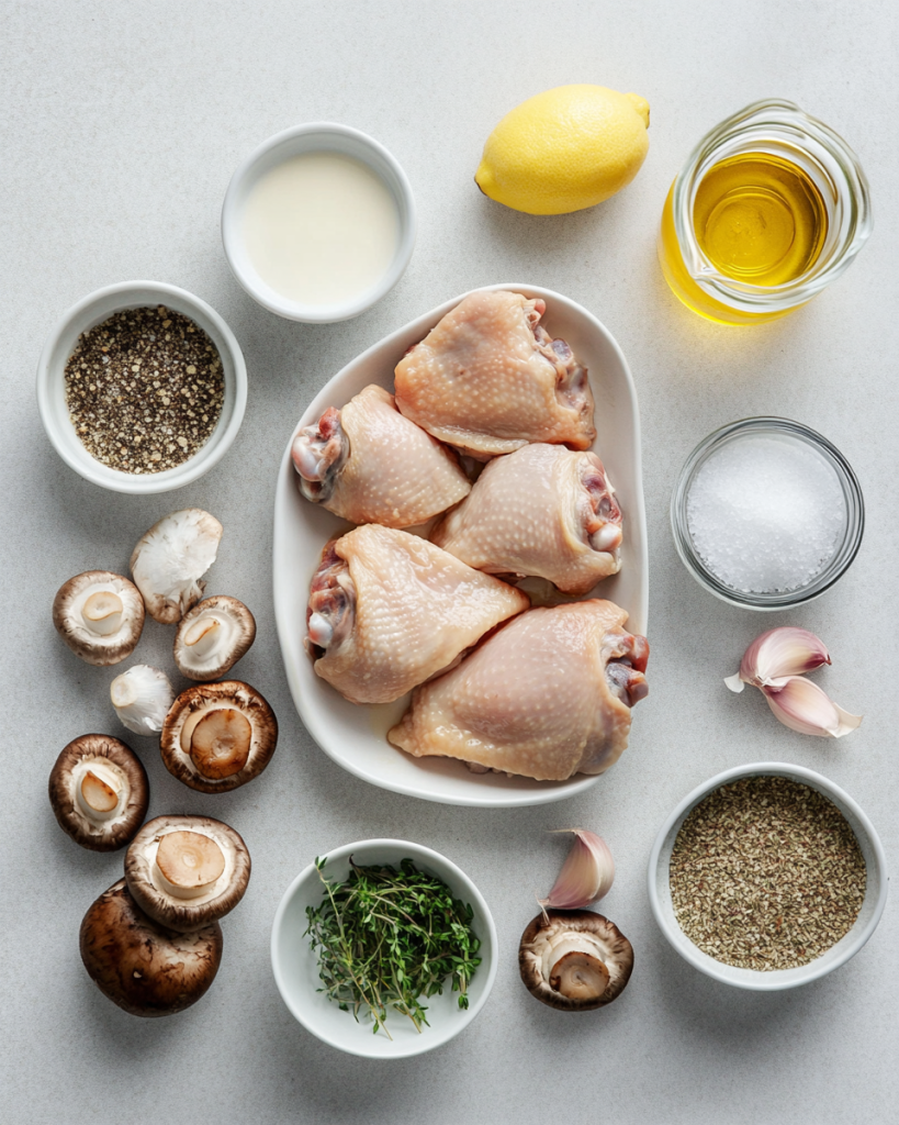 Bobby Flay's Creamy Chicken Thighs Recipe Ingredient Stories