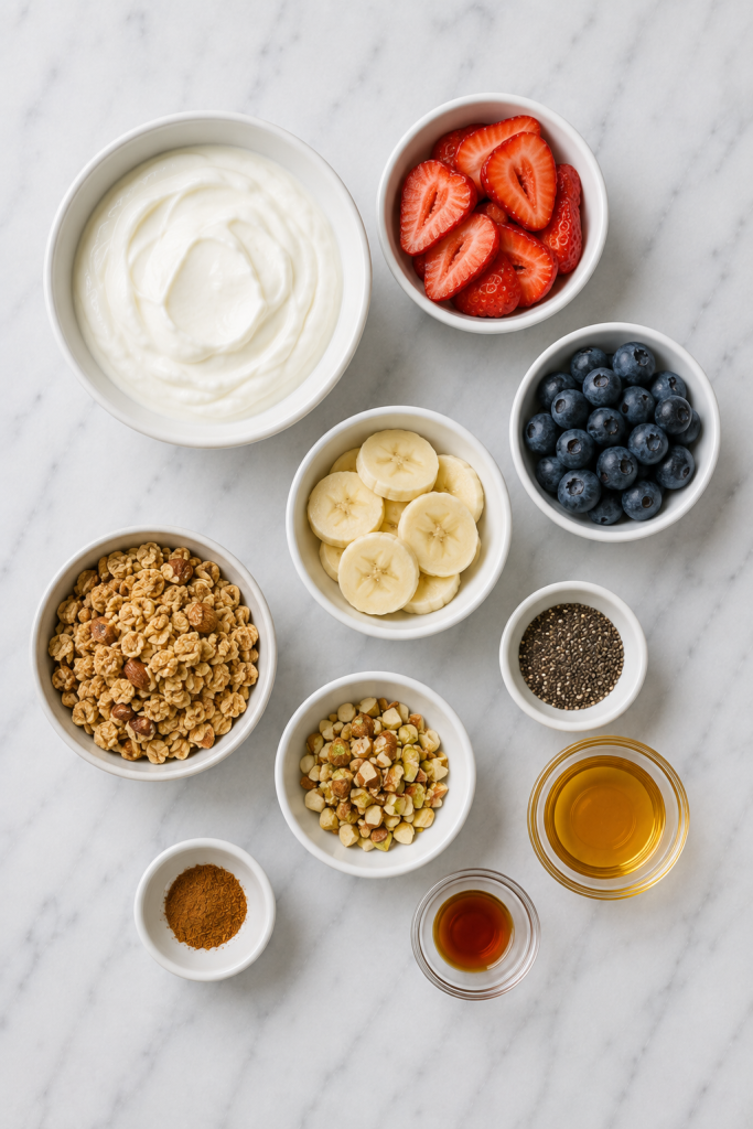 Greek Yogurt Bowl Recipe Ingredients