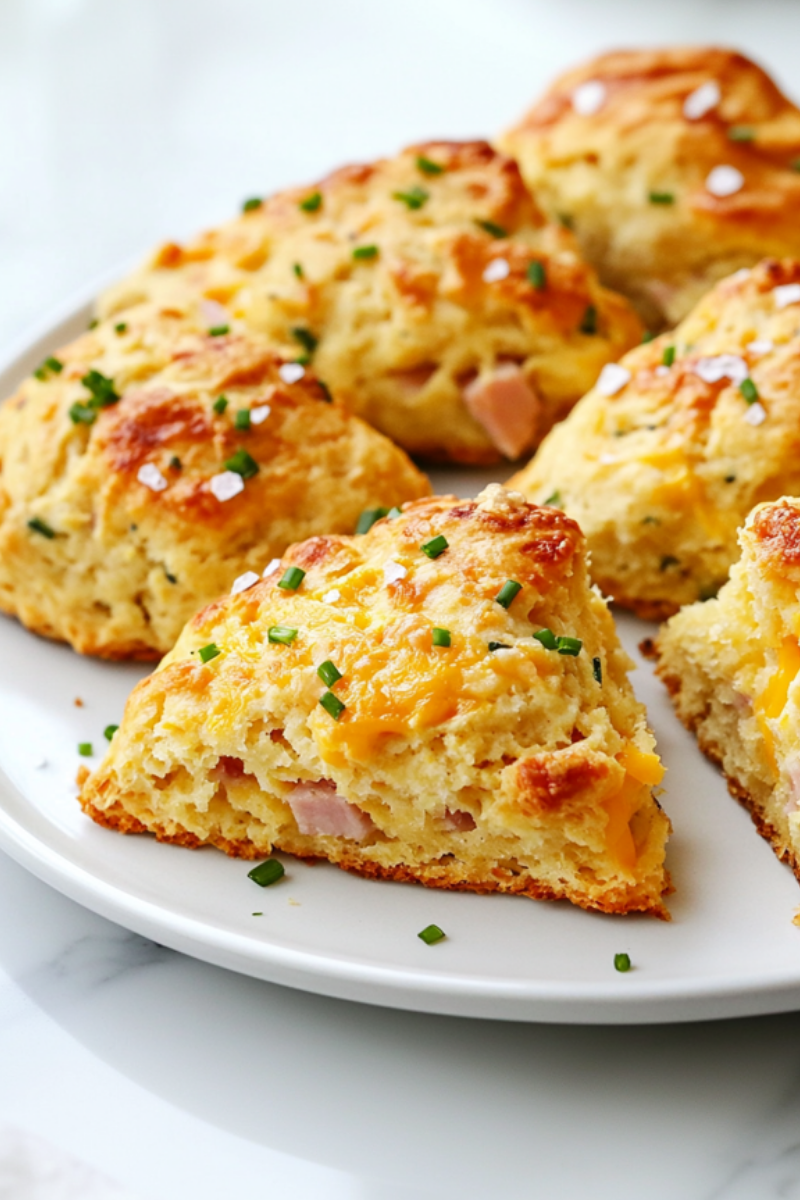 Ham and Cheese Savory Scones Recipe