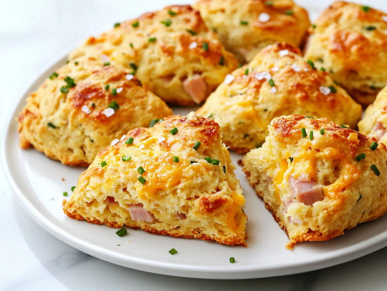 Ham and Cheese Savory Scones Recipe