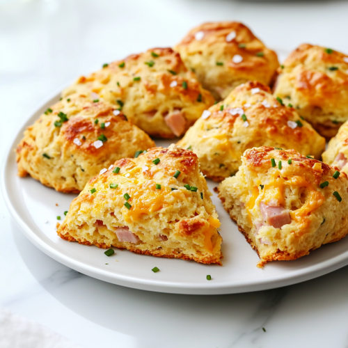 Ham and Cheese Savory Scones Recipe