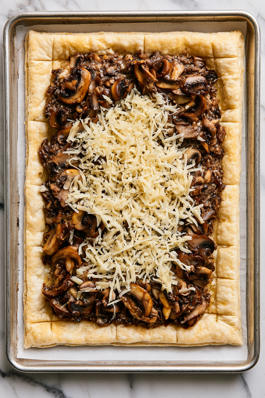 Puff Pastry Mushroom Tart Recipe