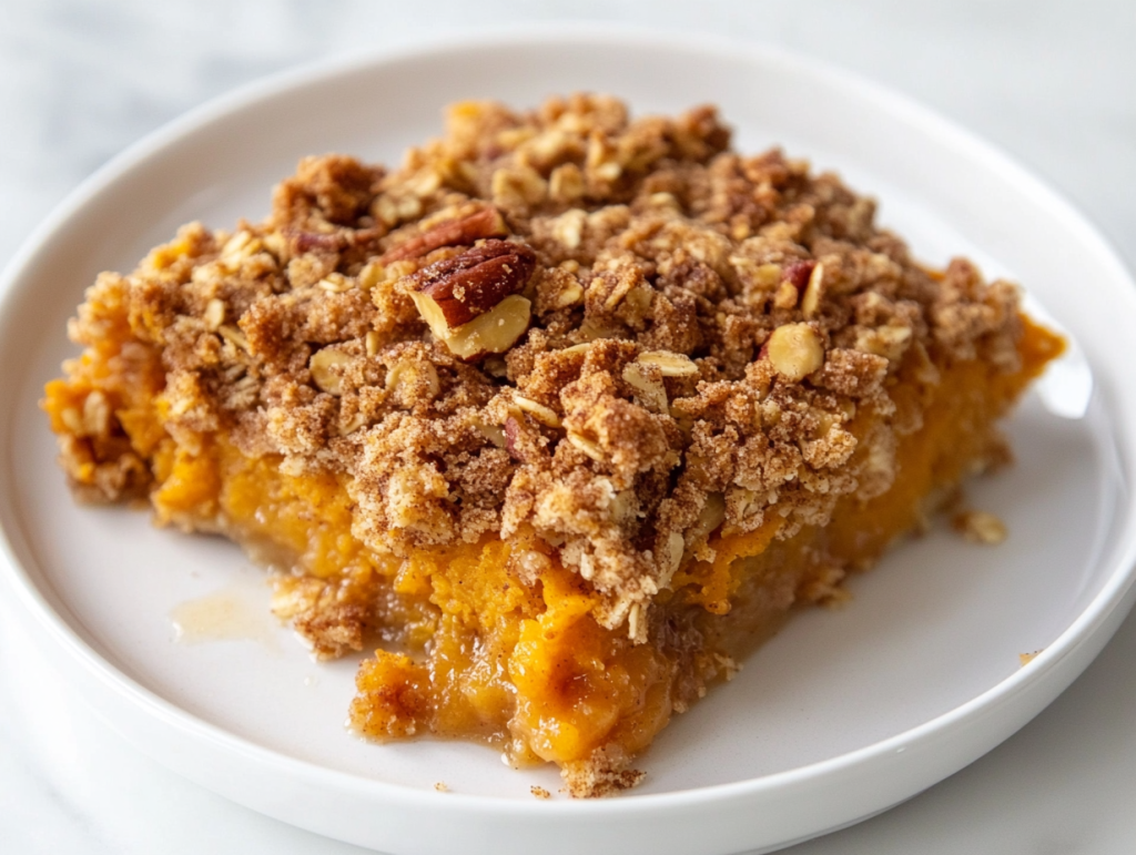 Pumpkin Pie Crisp with Cinnamon Streusel Recipe