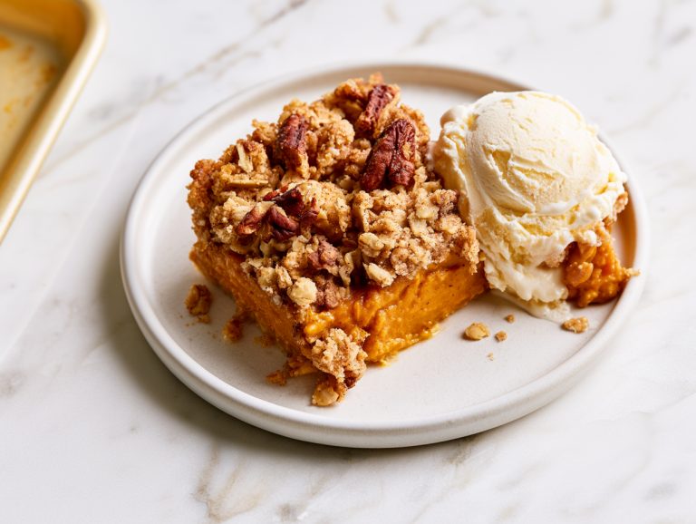 Pumpkin Pie Crisp with Cinnamon Streusel Recipe