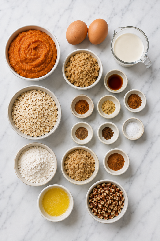 Pumpkin Pie Crisp with Cinnamon Streusel Recipe Ingredients