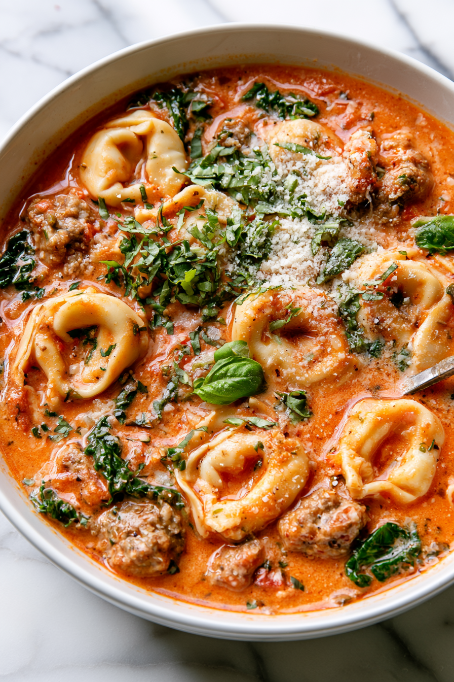 Slow Cooker Tortellini Soup Recipe