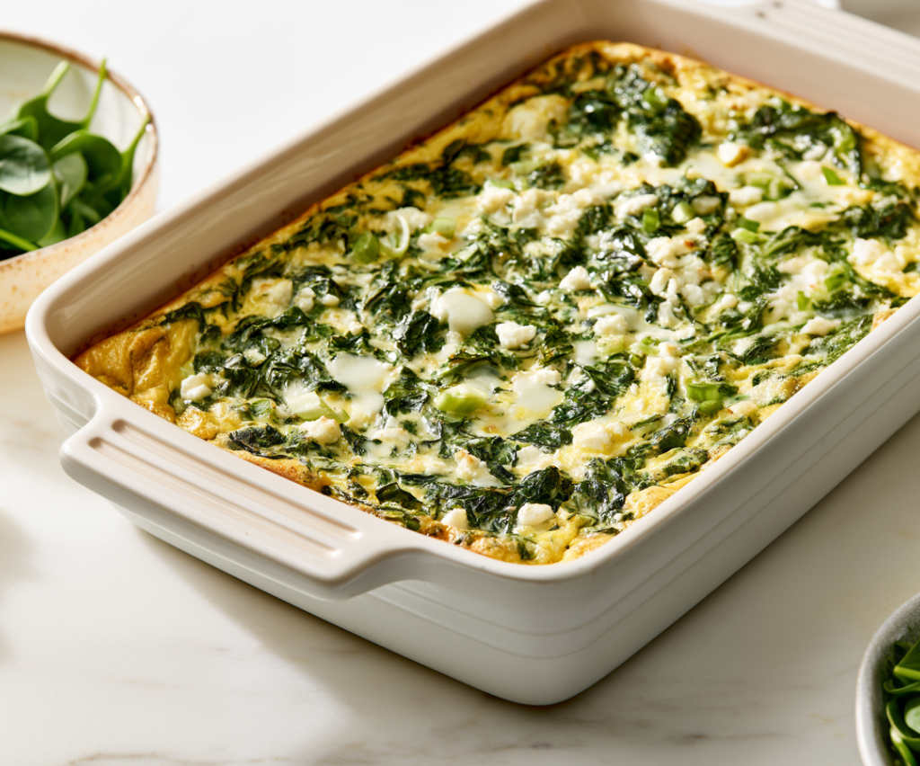 Spinach Egg Bake Recipe
