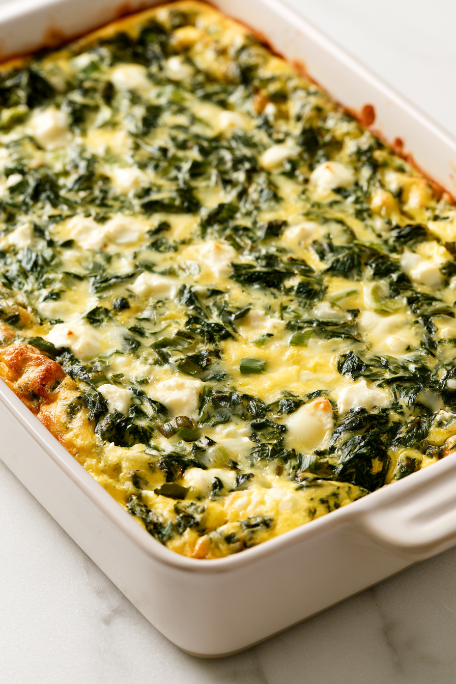 Spinach Egg Bake Recipe