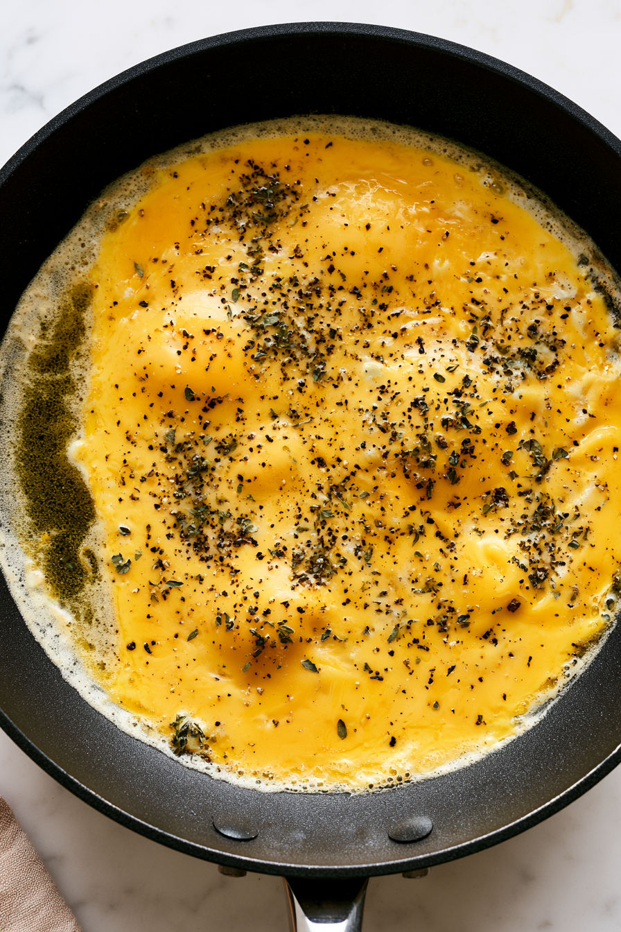 Spinach Mushroom Omelette Recipe