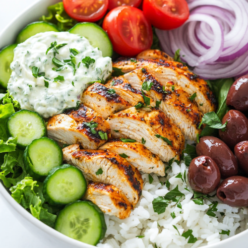 Easy Greek Chicken Bowls Recipe
