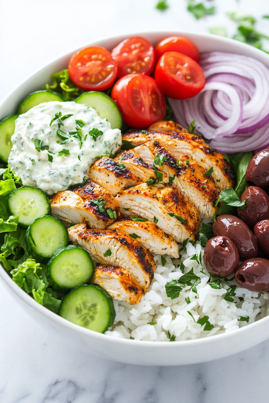 Easy Greek Chicken Bowls Recipe