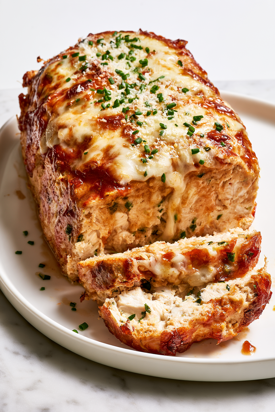 Garlic Parmesan Chicken Meatloaf Recipe