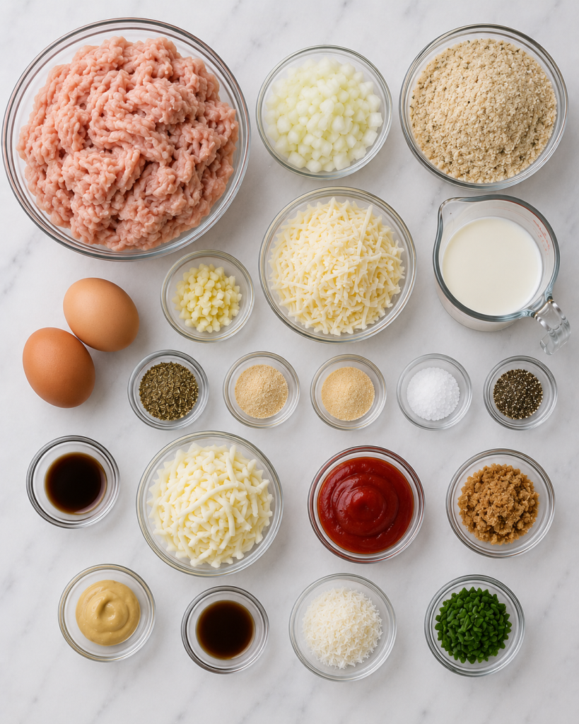 Garlic Parmesan Chicken Meatloaf Recipe