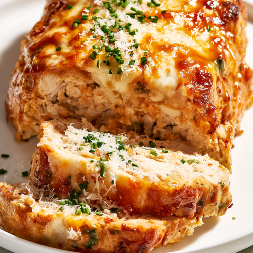 Garlic Parmesan Chicken Meatloaf Recipe
