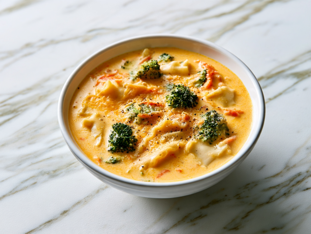 Broccoli Cheddar Lasagna Soup Recipe