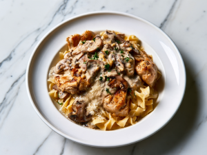 Chicken with Buttered Noodles Recipe