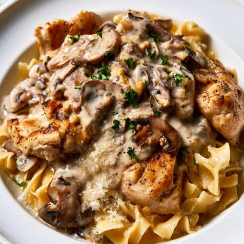 Chicken with Buttered Noodles Recipe